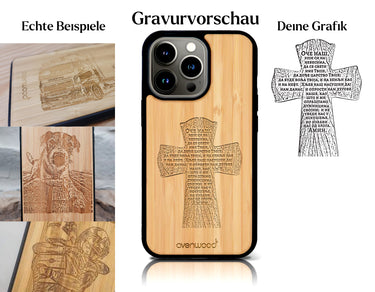 INDIVIDUELL iPhone 13 Pro Max Bambus-Kunststoff